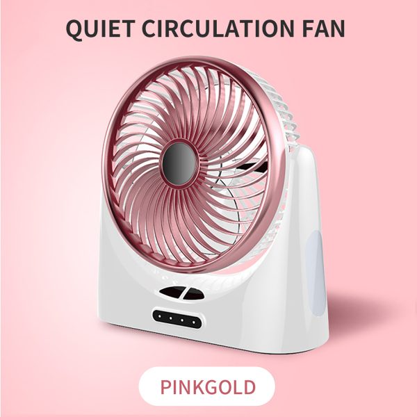 Compact Rechargeable USB Desk Fan D75 - Image 2