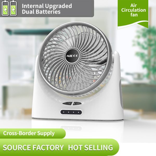 Compact Rechargeable USB Desk Fan D75 - Image 3