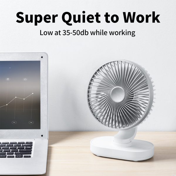 USB Rotation Quiet Small Desk Fan D77 - Image 4