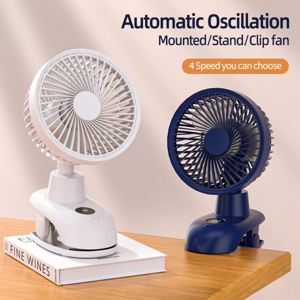 Rechargeable Personal Desk & Clip Fan F601Y - Image 4