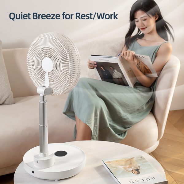 Foldable Oscillating Standing Fan D1201 - Image 4