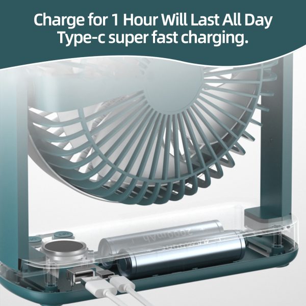 Long-Lasting Portable Electric Table Fan F701 - Image 3