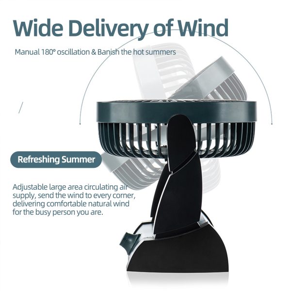 Rechargeable Desk Camping Light Fan F703 - Image 5