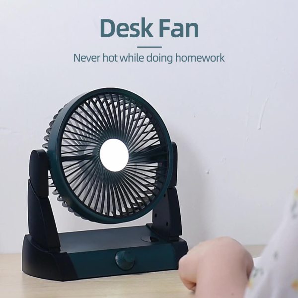 Rechargeable Desk Camping Light Fan F703 - Image 7